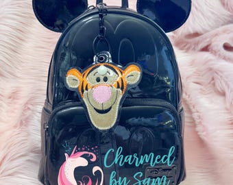 Holo Glitter Tigger Inspired Ears Headband Holder, Pooh Ears Holder, 100 Acre Wood, Piglet Eeyore, hat holder, sunglasses holder