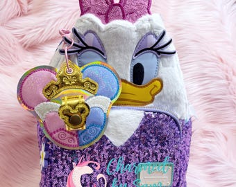 Glitter Aurora Sleeping Beauty Insp Minnie Mickey Ears Holder, Maleficent, Aurora Keychain, Aurora Sunglasses Holder, Disney Villains