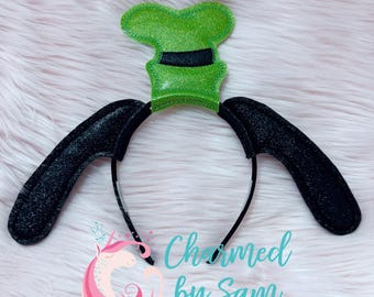 Custom glitter vinyl Goofy Disney Park Ears Inspired Mouse Minnie Mickey Ears, Princess Ears, Minnie Ears, Disney Princess, Adult Child ears