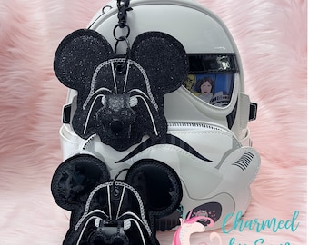 Darth Vader Star Wars Inspired Mouse Ears Holder, hat holder, key chain, sunglasses holder, The Empire Strikes Back, Galaxy's Edge