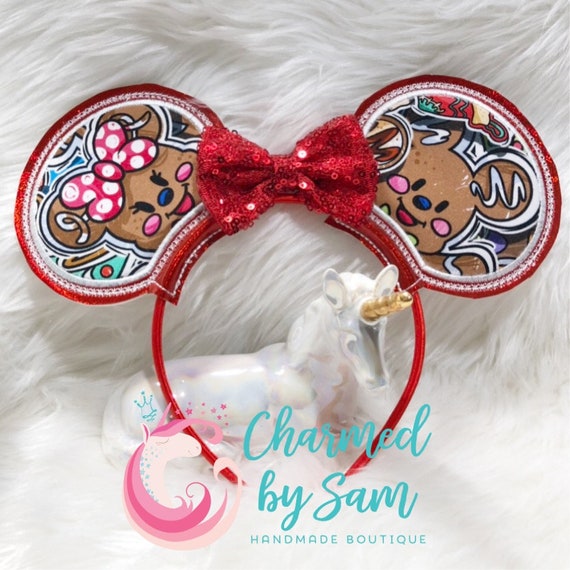 Handmade Custom Fabric Gingerbread Minnie Mickey Inspired  display picture 1