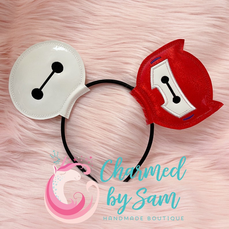 Baymax Big Hero 6 mouse ears, Baymax, Marshmallow Super Hero, Robot Nurse, super hero Adult/Child mouse ears image 2