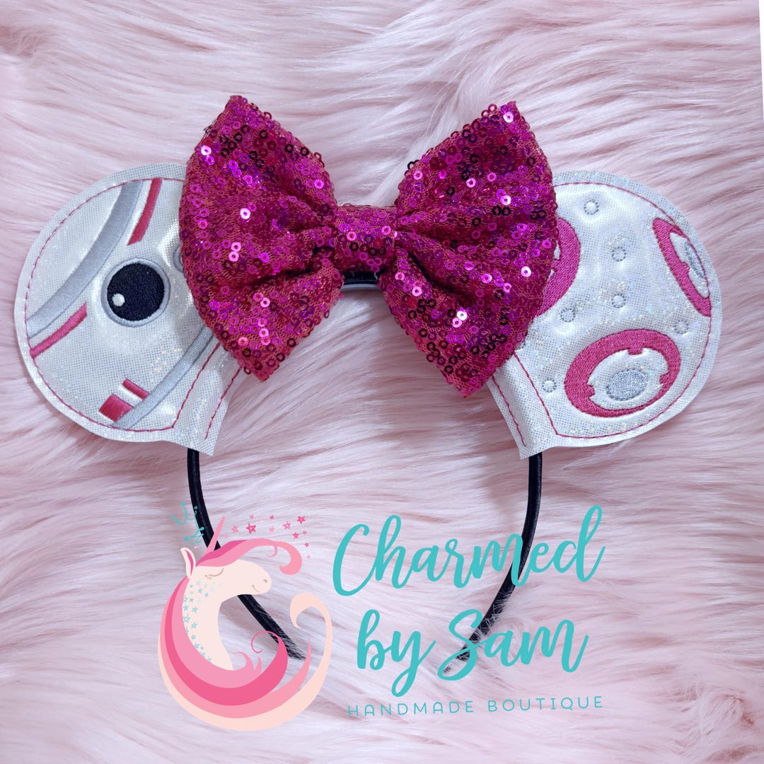 Custom Pink BB-8 BB8 Droid Star Wars Inspired Mouse Ears, Adult/child ...