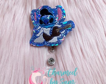 Elvis Stitch retractable badge reel, medical field badge reel, nurse badge reel, healthcare badge reel, badge id holder, school nurse