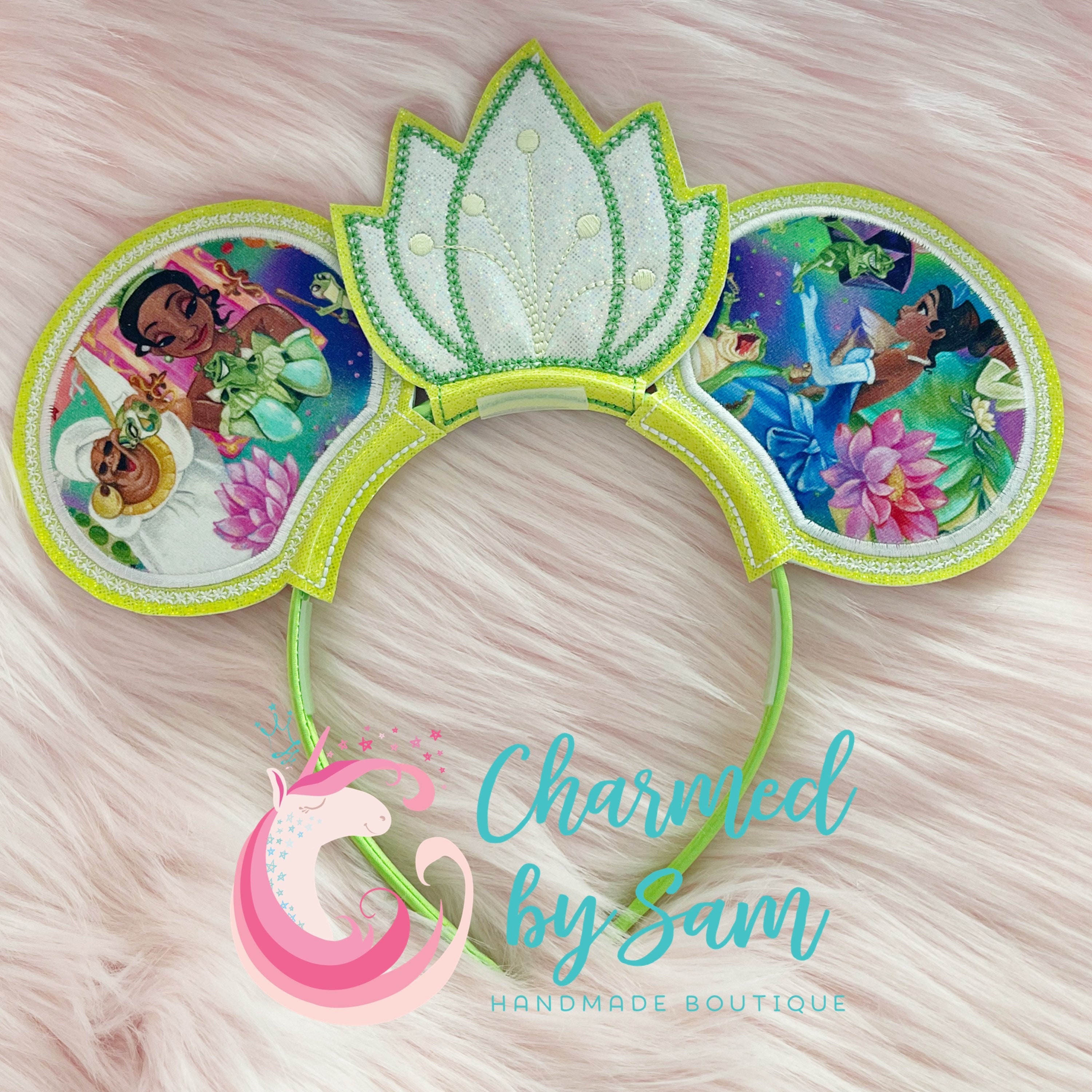 Disney Parks Tiana Ears Headband for Adult The Princess and the Frog New Disney Minnie Ear Headband - The Princess and the Frog Tiana main image 3