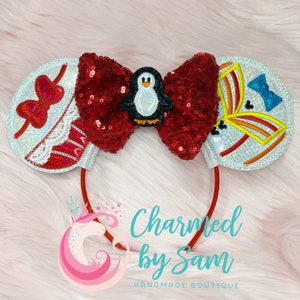 Mary Poppins Inspired Bert Mouse Ears Headband, adult child headband, Practically Perfect, Nanny Ears