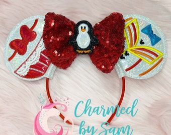 Mary Poppins Inspired Bert Mouse Ears Headband, adult child headband, Practically Perfect, Nanny Ears