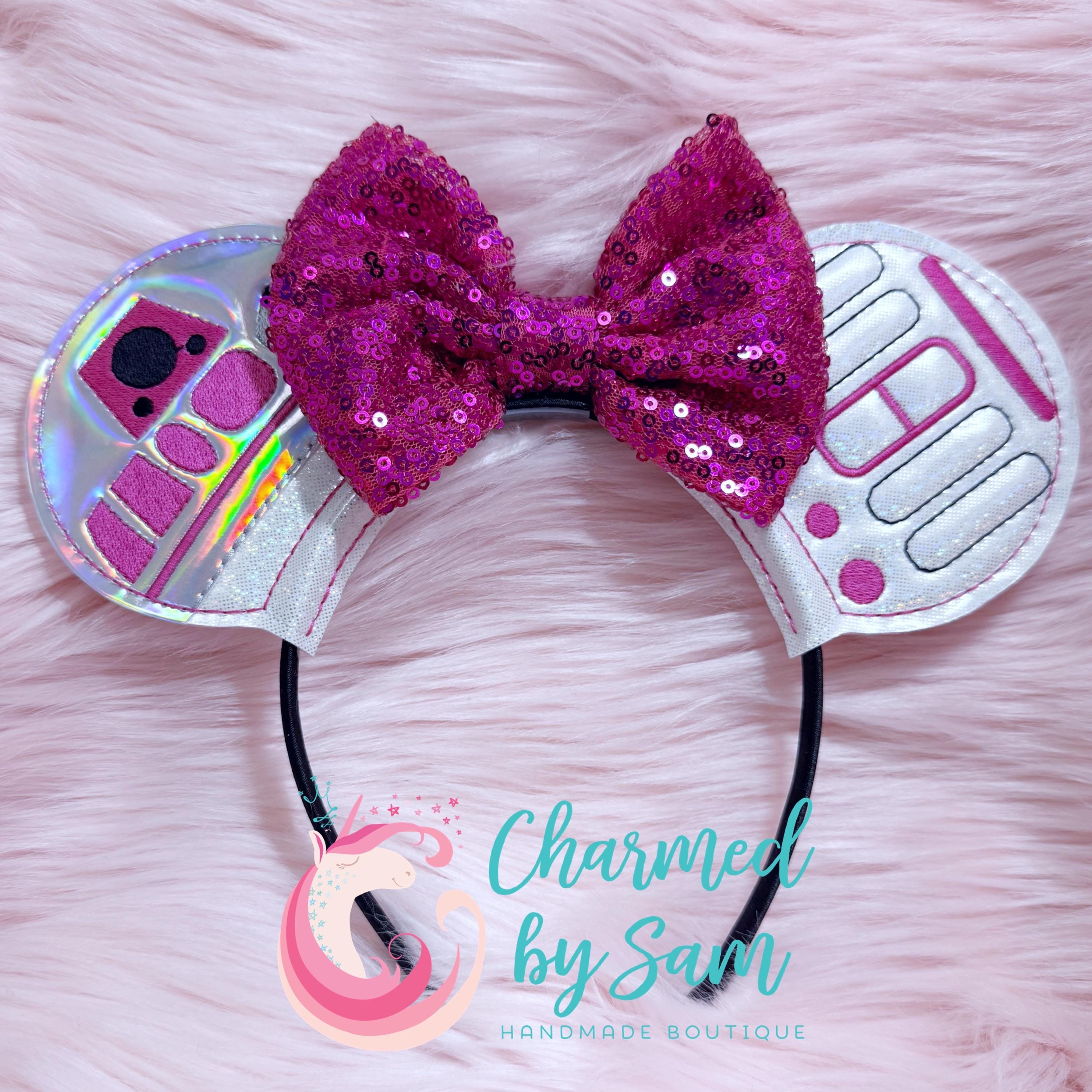Pink Holo Glitter R2-D2 Droid Star Wars Inspired Mouse Ears  display picture 1