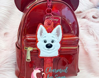 Glitter Bolt Dog Mouse Ears Holder, Rescue Dog, Disney Dogs, adult/child headband holder, Sunglasses Holder, Hat Holder