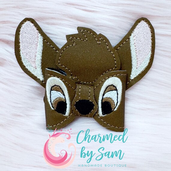 Glitter Bambi Inspired Bow Clip Headband, Bambi Birthday 