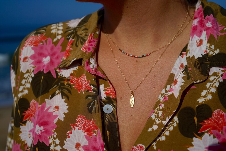 14K Gold Fill Surfboard Necklace Etsy