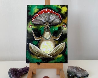 Watercolour illustration “wise mushroom”