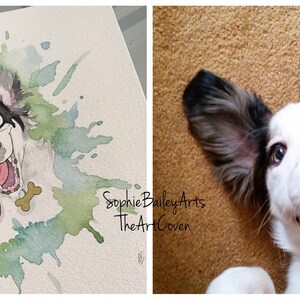 Custom pet portrait, caricature image 4