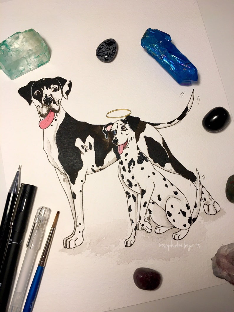 Custom pet portrait, caricature image 3