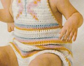 Vintage Butterfly Crochet Sunsuit Pattern: Baby Romper (PDF Pattern)