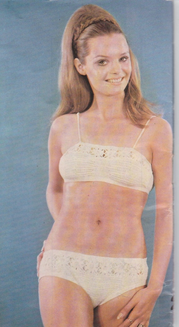 Crochet Bikini Pattern Vintage Crochet 1970 Pattern Boho Etsy