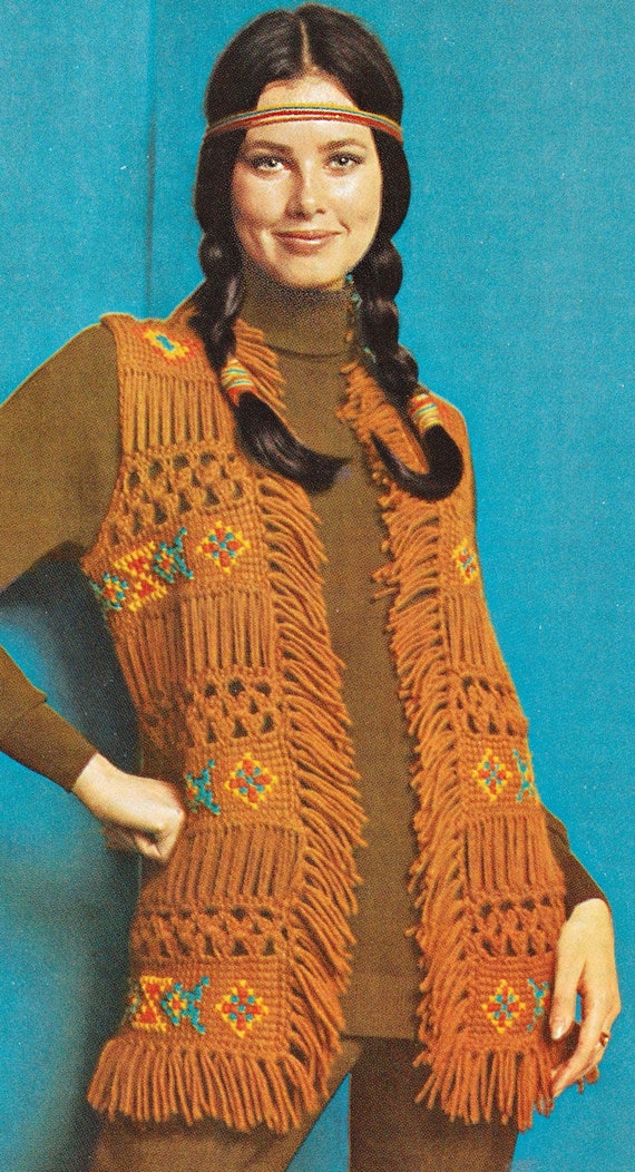 Native American Inspired Indian Waistcoat Ladies Native American Inspired Indian Waistcoat Ladies