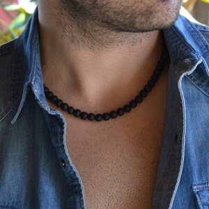 Men Men Choker Beaded Necklace - Etsy 