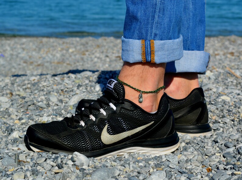 Anklet for Men Men's Anklet Beaded Anklet Men Pineapple Etsy