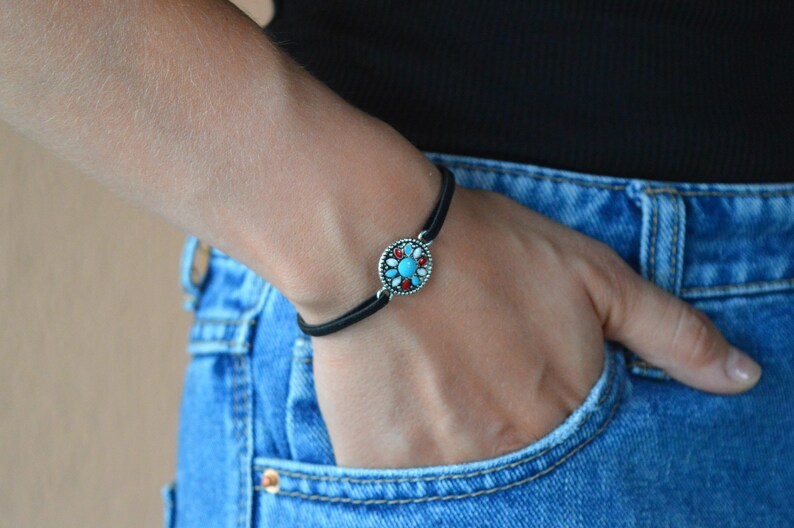 stacking bracelets bohemian bracelet Boho Bracelet tribal bracelet hippie jewellery hippie bracelet delicate bracelet Flower bracelet