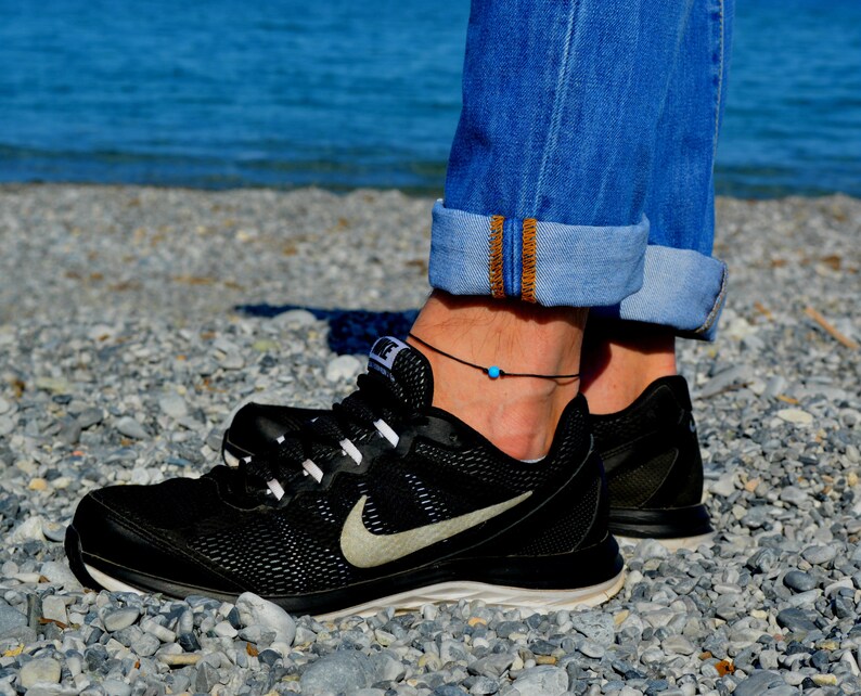 Mens Anklet Mens Beaded Anklet Ankle Bracelet Men Anklet Etsy