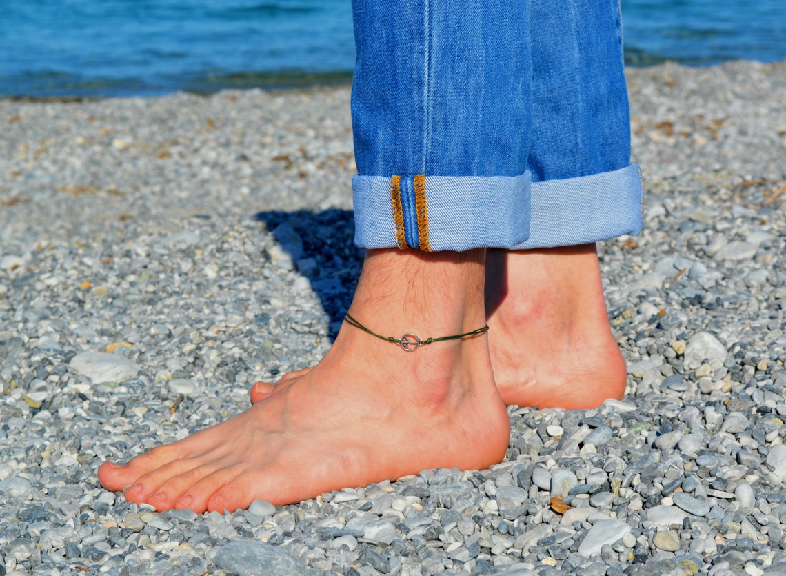 Anklet for Men Men's Anklet Charm Anklet Men Anklet Etsy