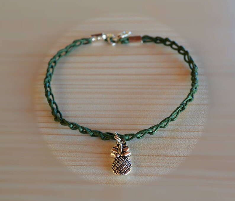 Anklet for Men Men's Anklet Beaded Anklet Men Pineapple Etsy