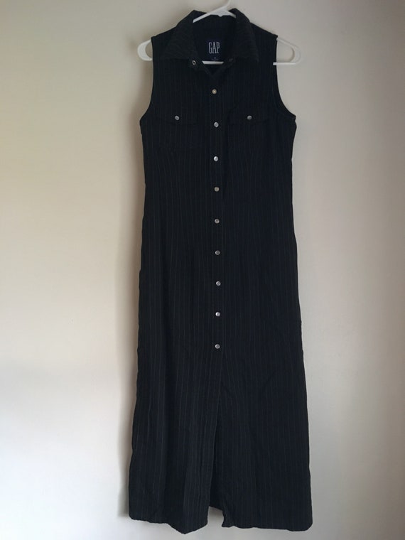 gap denim maxi dress