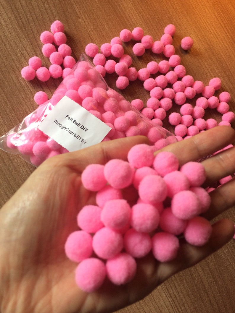 Baby shower ideas Sale on 1000 Pompoms of 1cm 1.5cm 2cm 2.5cm 3cm pompom balls Felt balls Polyester colorful balls.Home DIY Craft pompoms