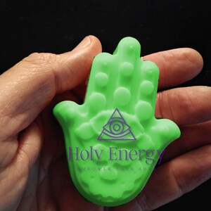 Holy Energy Lemongrass Hamsa Soap Handmade Natural The Hand Of Fatima Soap Infused With Lemongrass Essential Oil