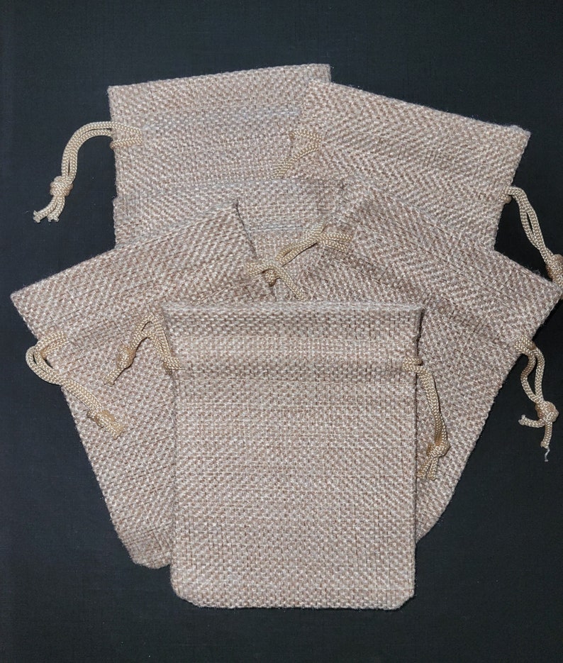 Mini Hessian Burlap Canvas Drawstring Bags Etsy UK