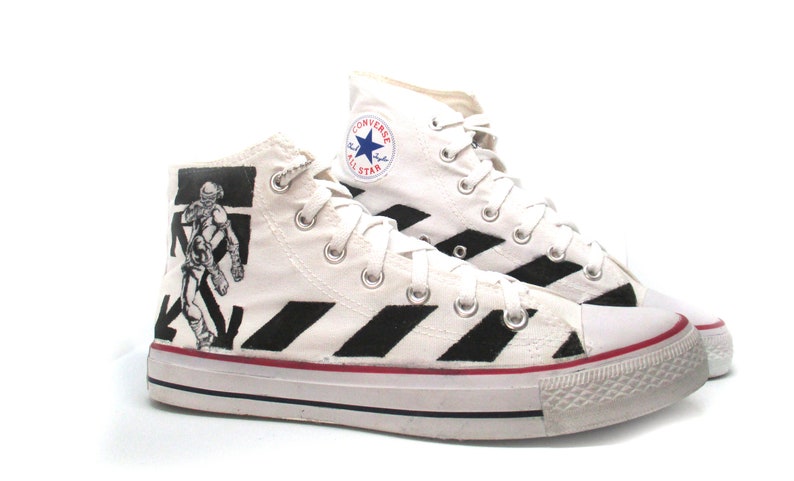 custom off white converse