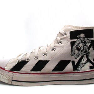 custom off white converse