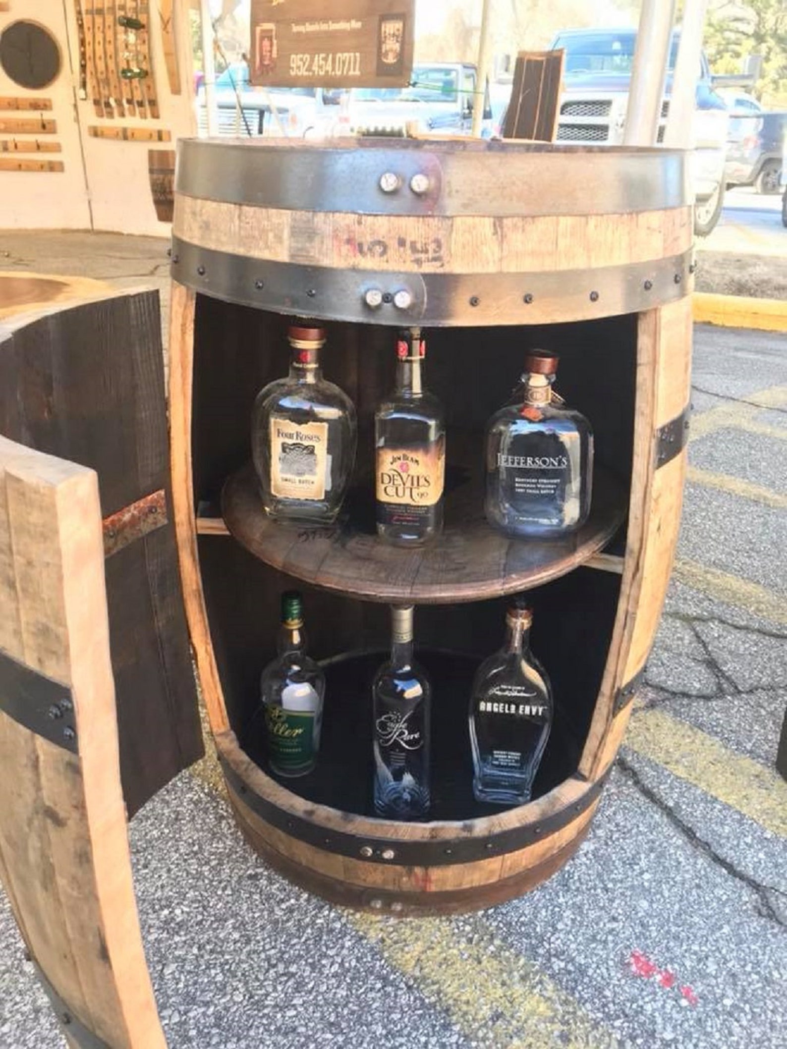 Whiskey Barrel Bar Etsy