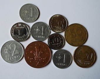 オーストリアのコインコレクション：5枚の古いコイン（1892-1950