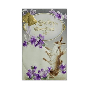 Antica cartolina di Pasqua 1910 / / cartolina di auguri di Pasqua Foto in rilievo / / una rara da collezione / / utilizzato cartolina d'auguri di Pasqua