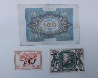 Antika tyska sedlar 1910-1925 – Riksmark, Gamla pengar