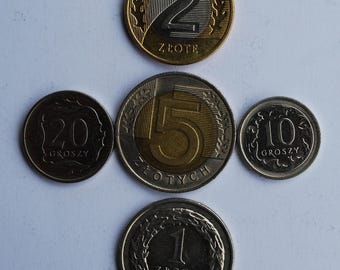 1949年 ポーランド - 1グロシュ硬貨 - 翼のある鷲／小枝のデザイン