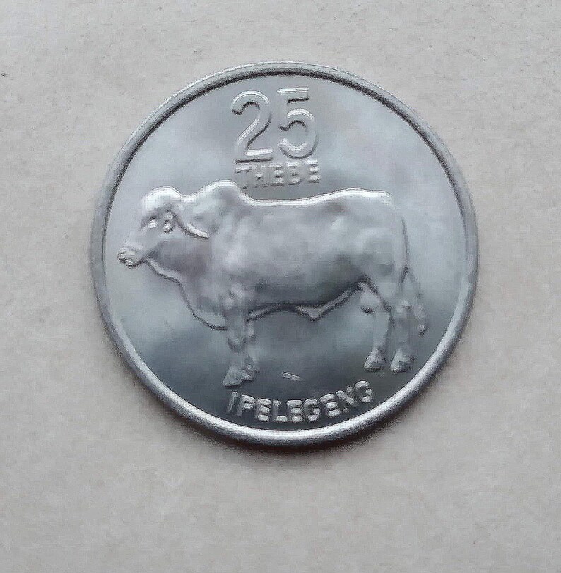 1976 Bostwana 25 Thebe FAO Weltsamlung coin In Plastic Bag With Full Description