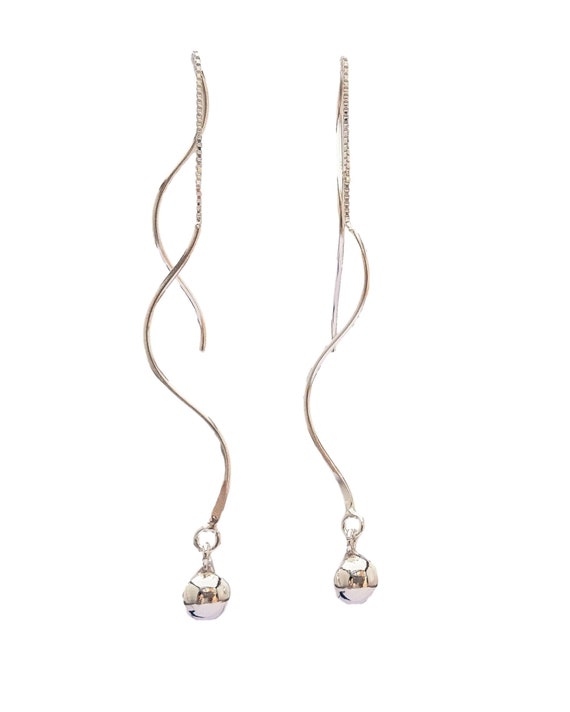 Get Inspired For Silver Simple Drop Hanging Drop Earrings