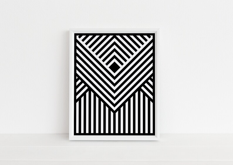 Geometric Art Arrow Wall Art Printable Wall Art Geometric Etsy