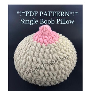 PDF PATTERN Single Boob Pillow Pattern/ Gag gift Pattern/ Bachelorette party gift pattern