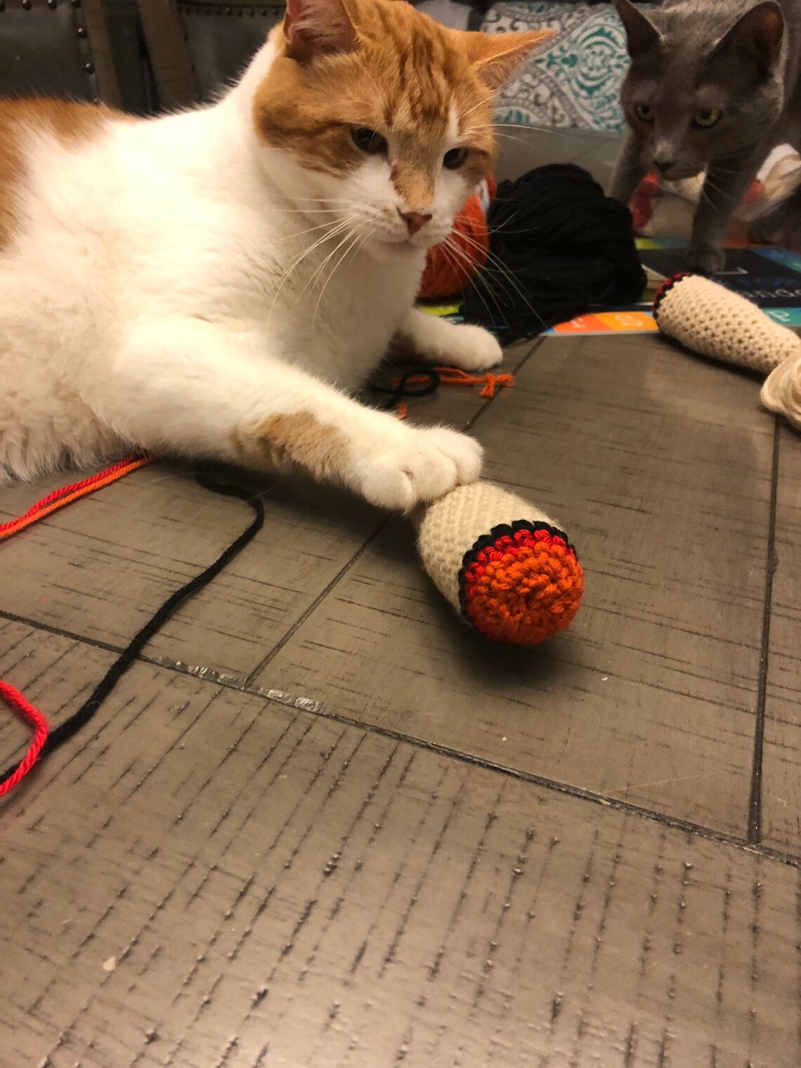 Catnip joint toy/ crochet catnip doobie/ cat play toy/ stuffed Etsy