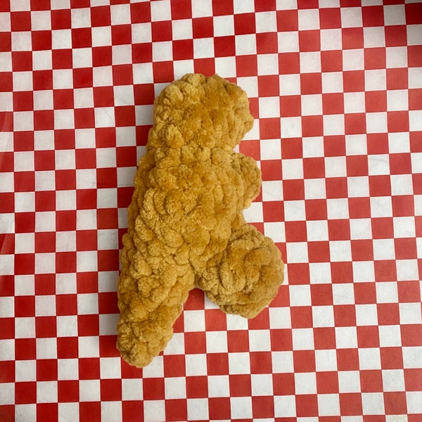 Nuggets de dinosaurio de ganchillo / Nuggets de pollo de dinosaurio / Comida amigurumi / Comida de ganchillo / Nuggets kawaii adorables para niños