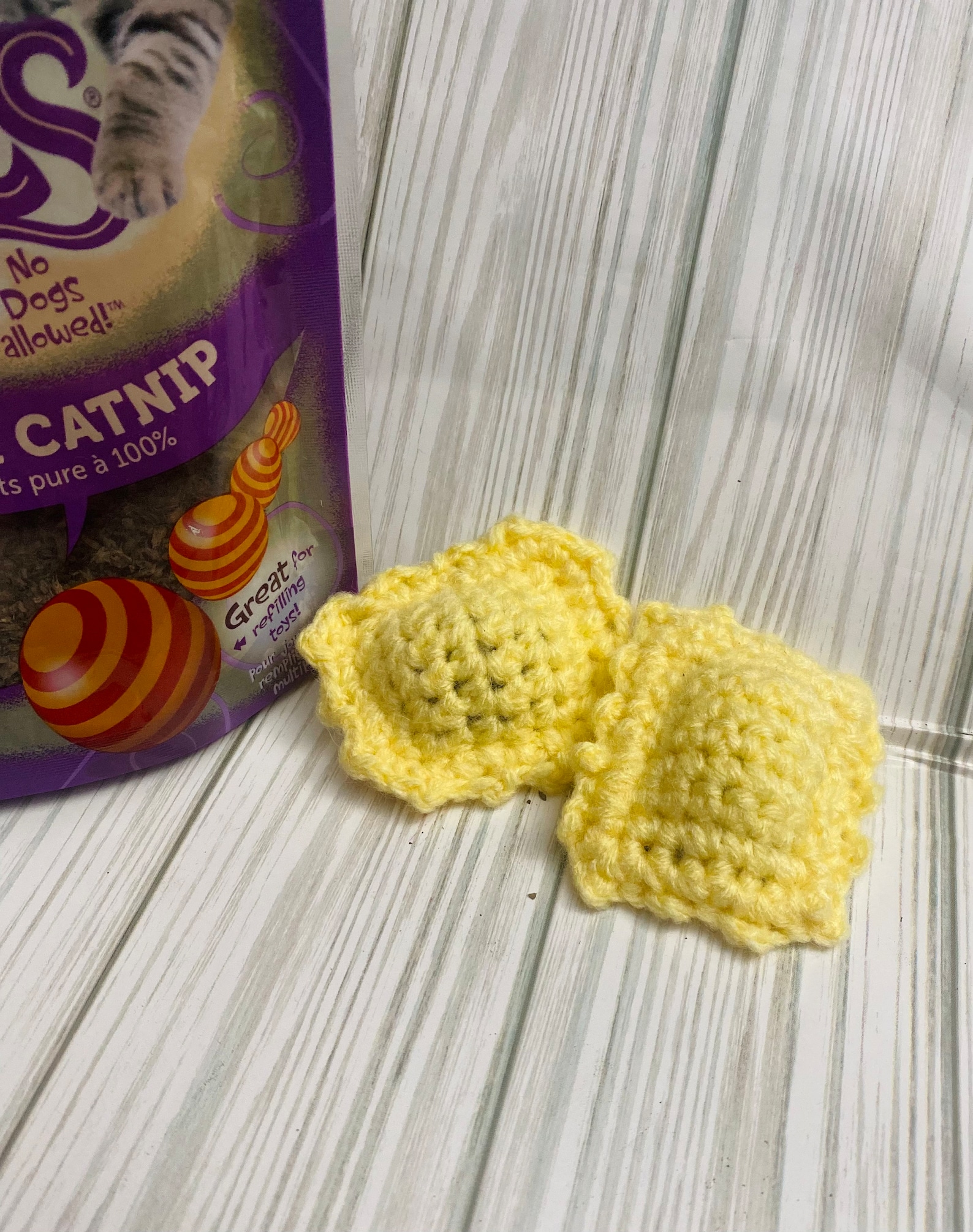 Crochet Catnip Ravioli Toy, Pasta Cat Toy Enrichment - Etsy
