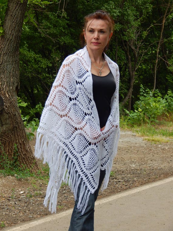 The Accessory Collective Scarf Wrap Shawl Knit Fringe Gray Black One Sz Triangle