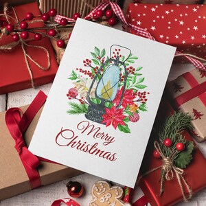 Christmas Greeting Cards Digital, Merry Christmas Greeting Card, Christmas Greeting Cards Set, Instant Download Greeting Cards