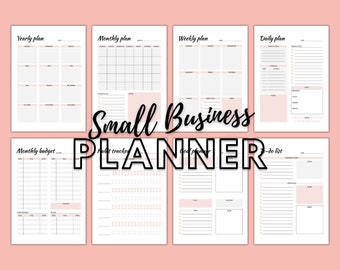 Small Business Planner Printable: Business Organizer (PDF Download)