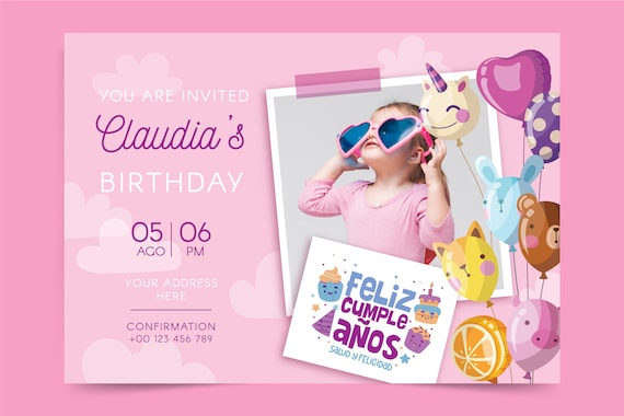 Birthday Invitation Birthday Invitation Printable Digital | Etsy