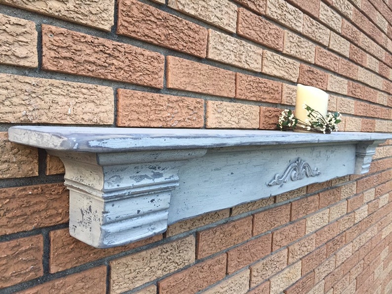 Fireplace Mantel Mantel With Corbels Mantel With Appliques Etsy